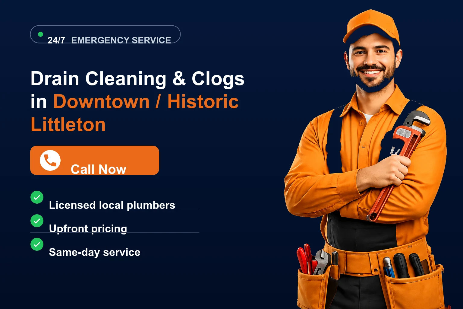 Drain Cleaning & Clogs in Downtown / Historic Littleton