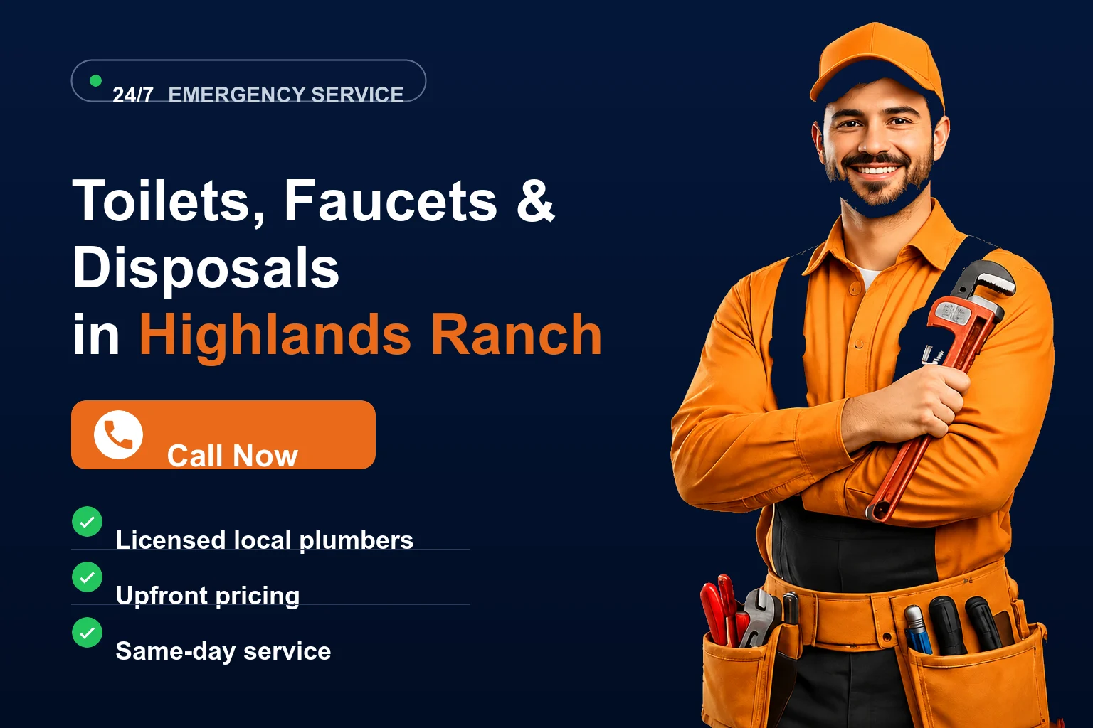 Toilets, Faucets & Disposals in Highlands Ranch
