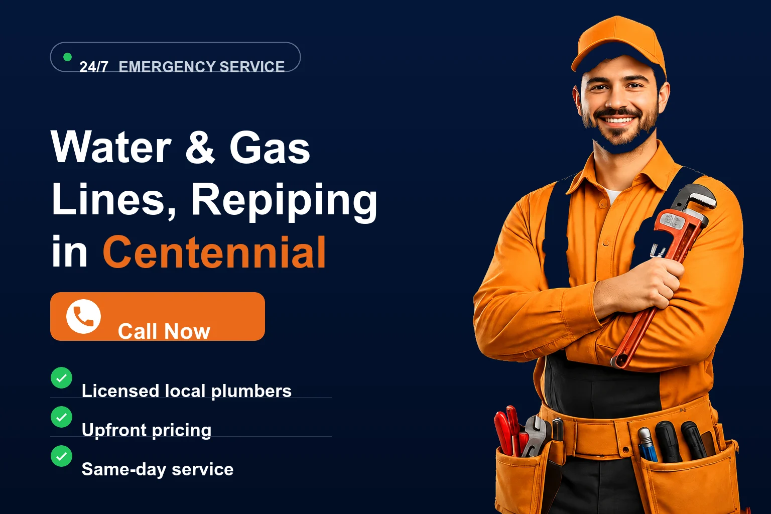 Water & Gas Lines, Repiping in Centennial