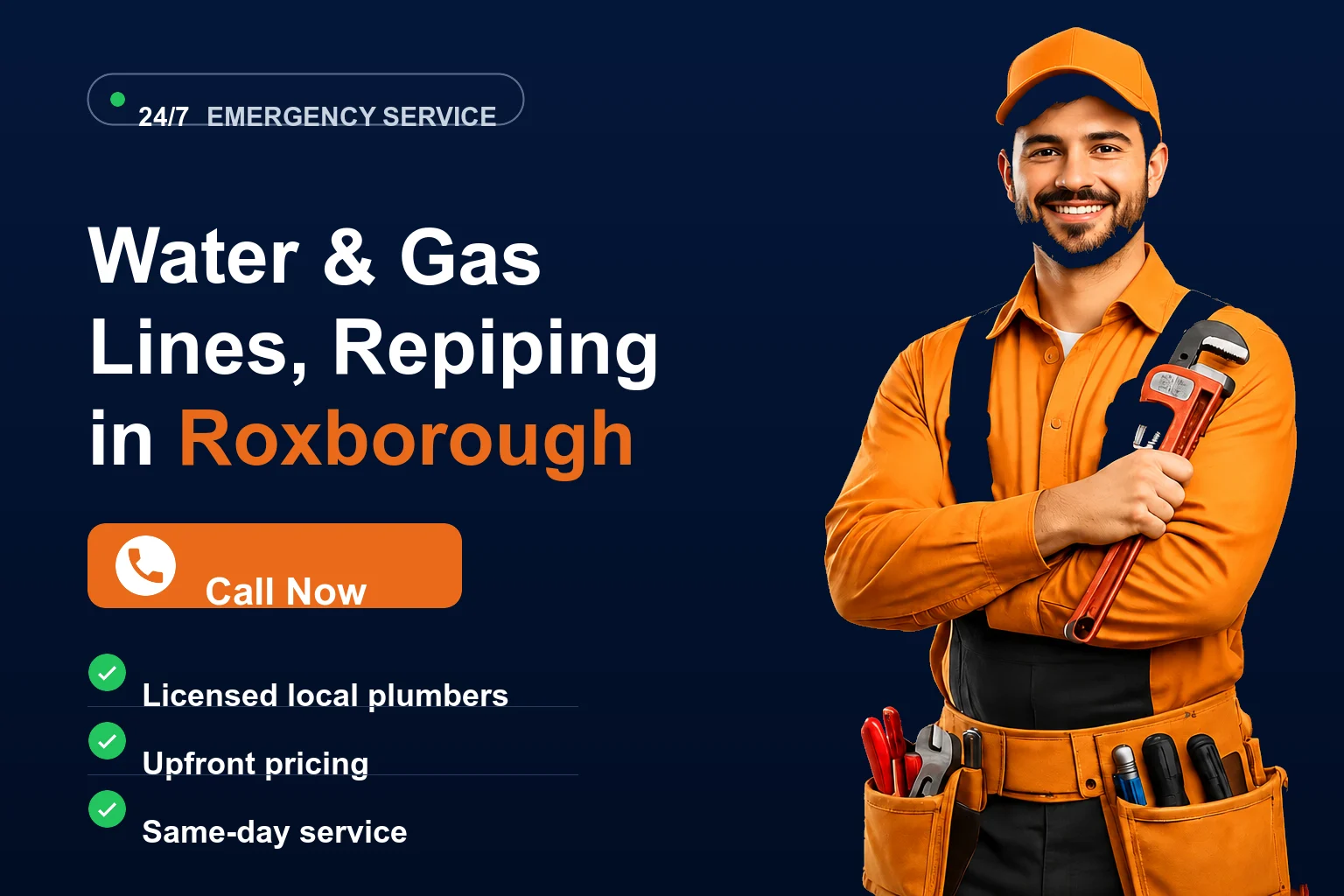 Water & Gas Lines, Repiping in Roxborough